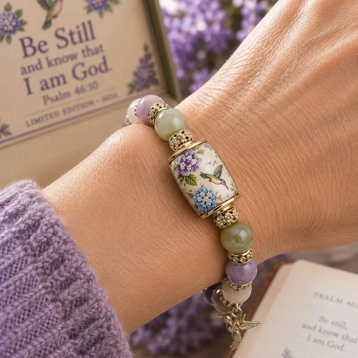 💜 Hummingbird Faith Bracelet – A Beautiful Reminder of God’s Love, Hope & Grace 🕊️