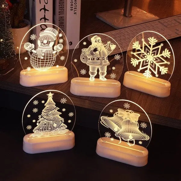 The New Santa Claus snowman Christmas Tree Lights bedroom decor night lights