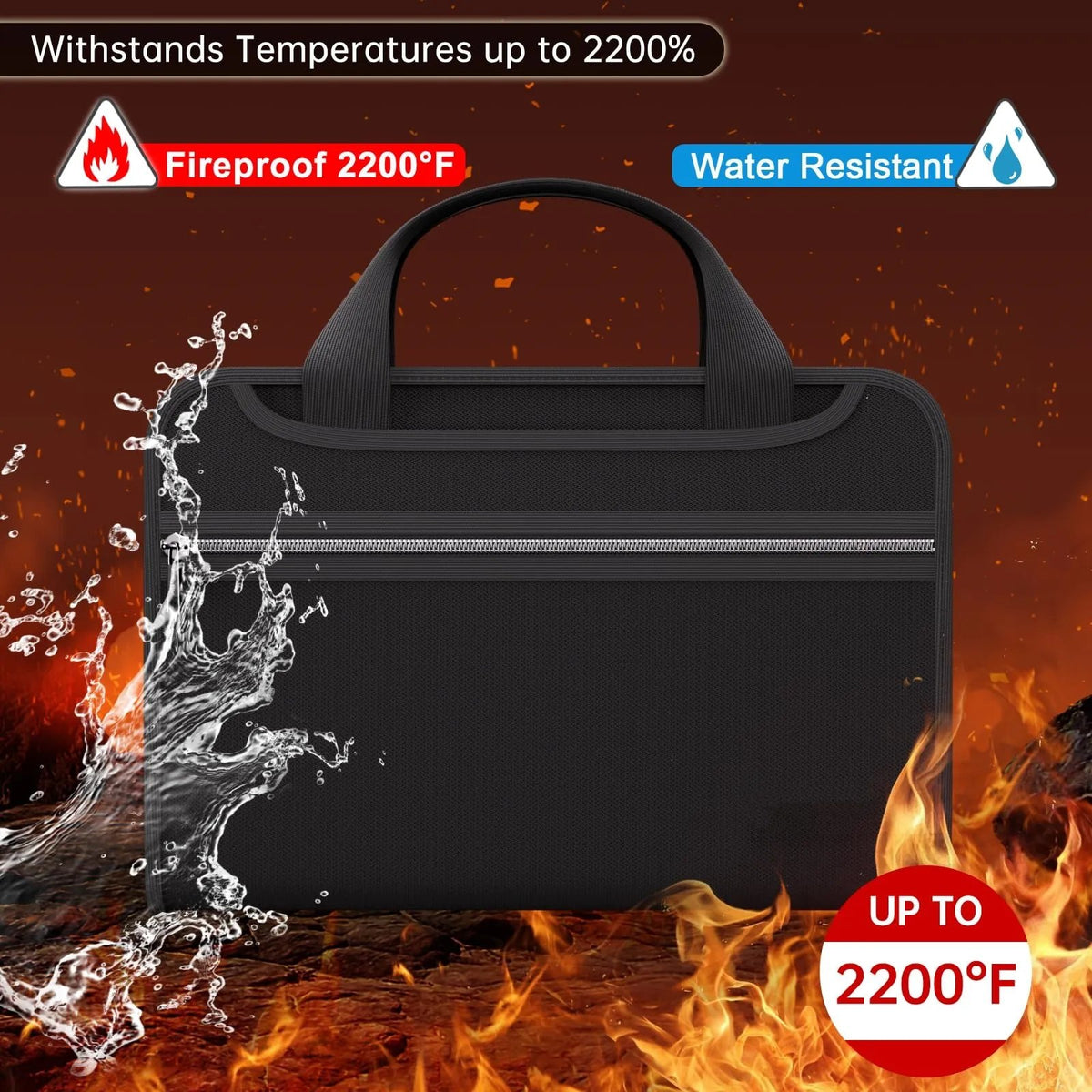 🔥HOT SALE🔥🔥 Fire-Resistant Document Organizer – Waterproof Accordion File Folder 💼