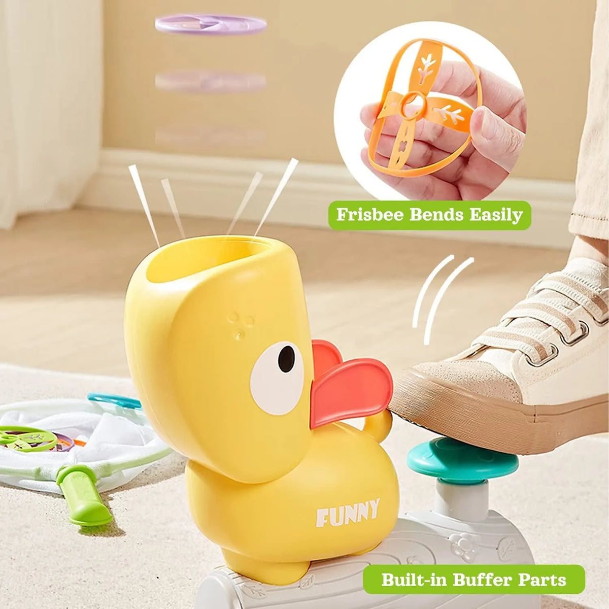 🎁Winter Sale 49%OFF🔥 Flying Disc Launcher Toy for Kids(🔥BUY 1 FREE SHIPIING)