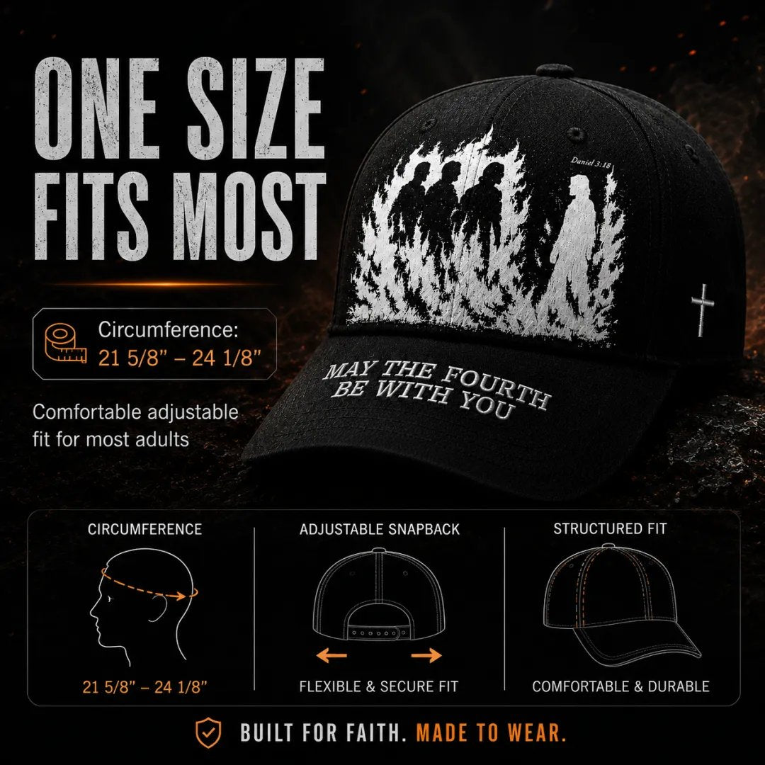 🔥Father's Day 49% OFF - ❤️May The Fourth Be With You Faith-Inspired Embroidered Baseball Cap ✝️🔥