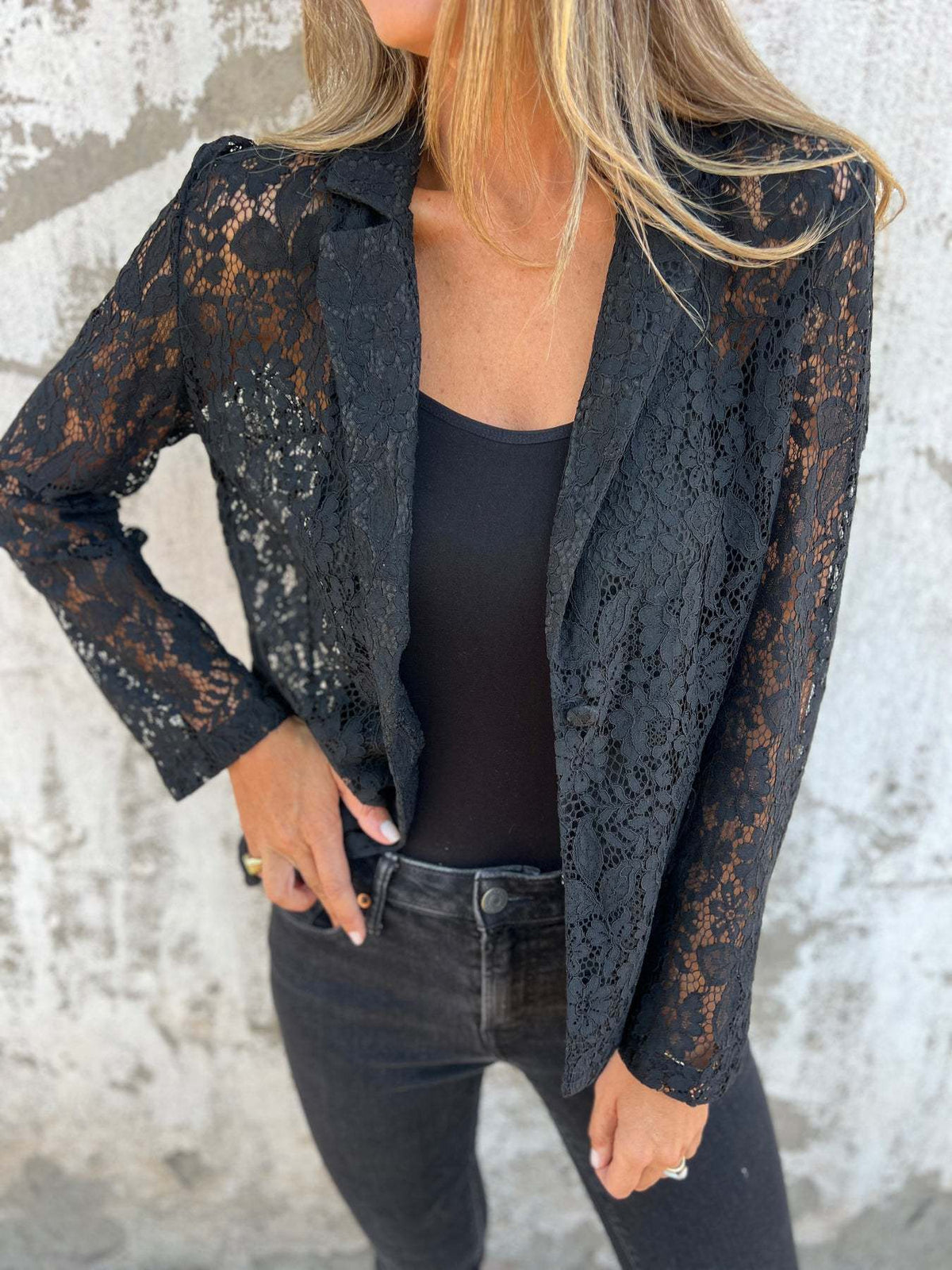 Blazer made of continuous lace mesh (Buy 2 Free Shipping)