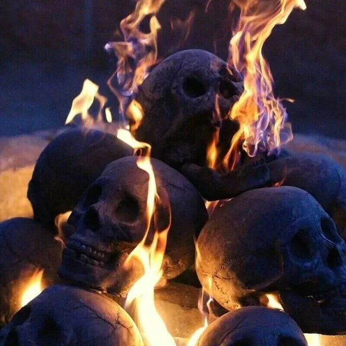 Ceramic Fireproof Fire Pit Skull 💀
