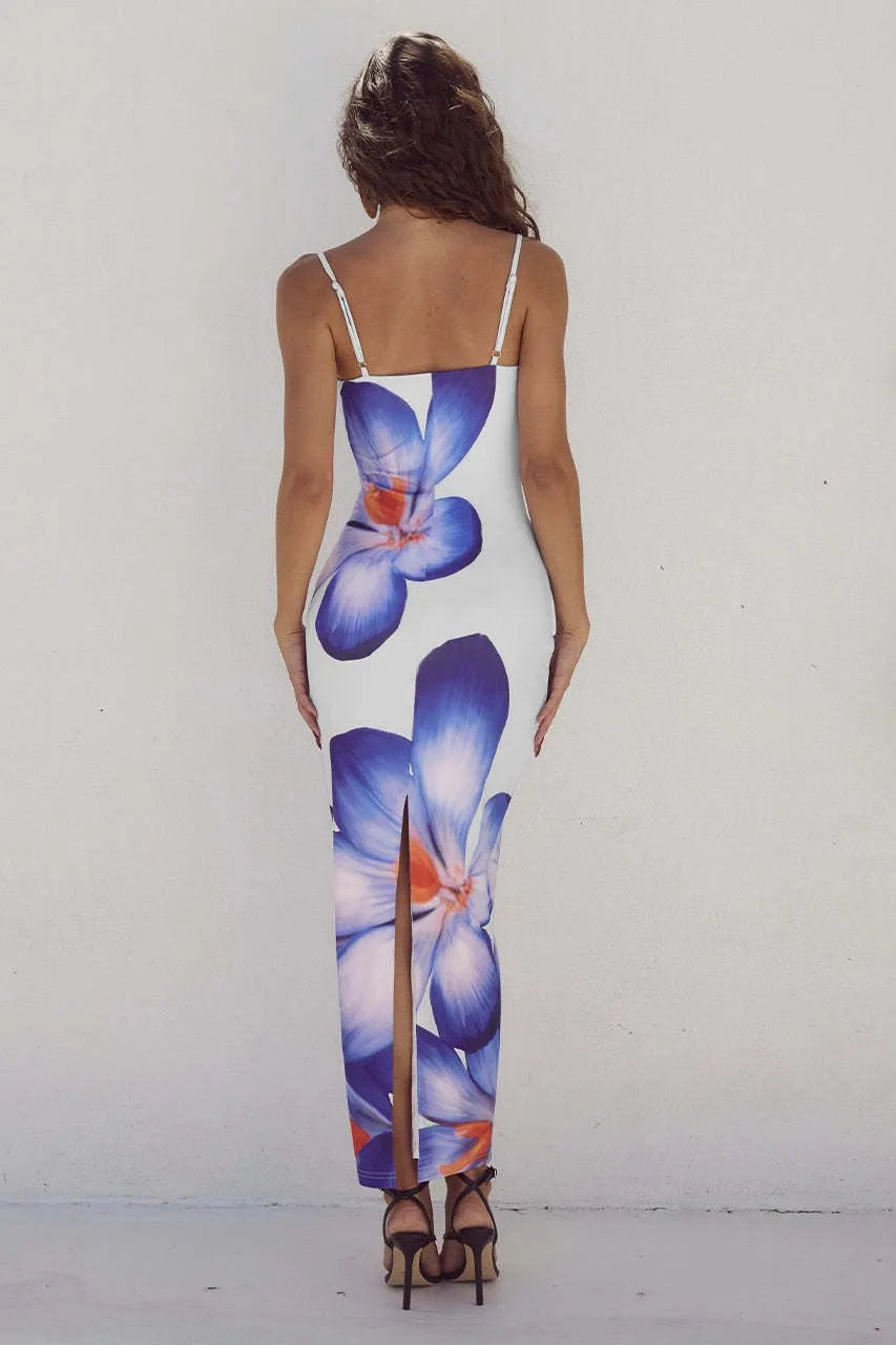 Floral Print Sexy Slim Fit Maxi Dress🌺Buy 2 Free Shipping