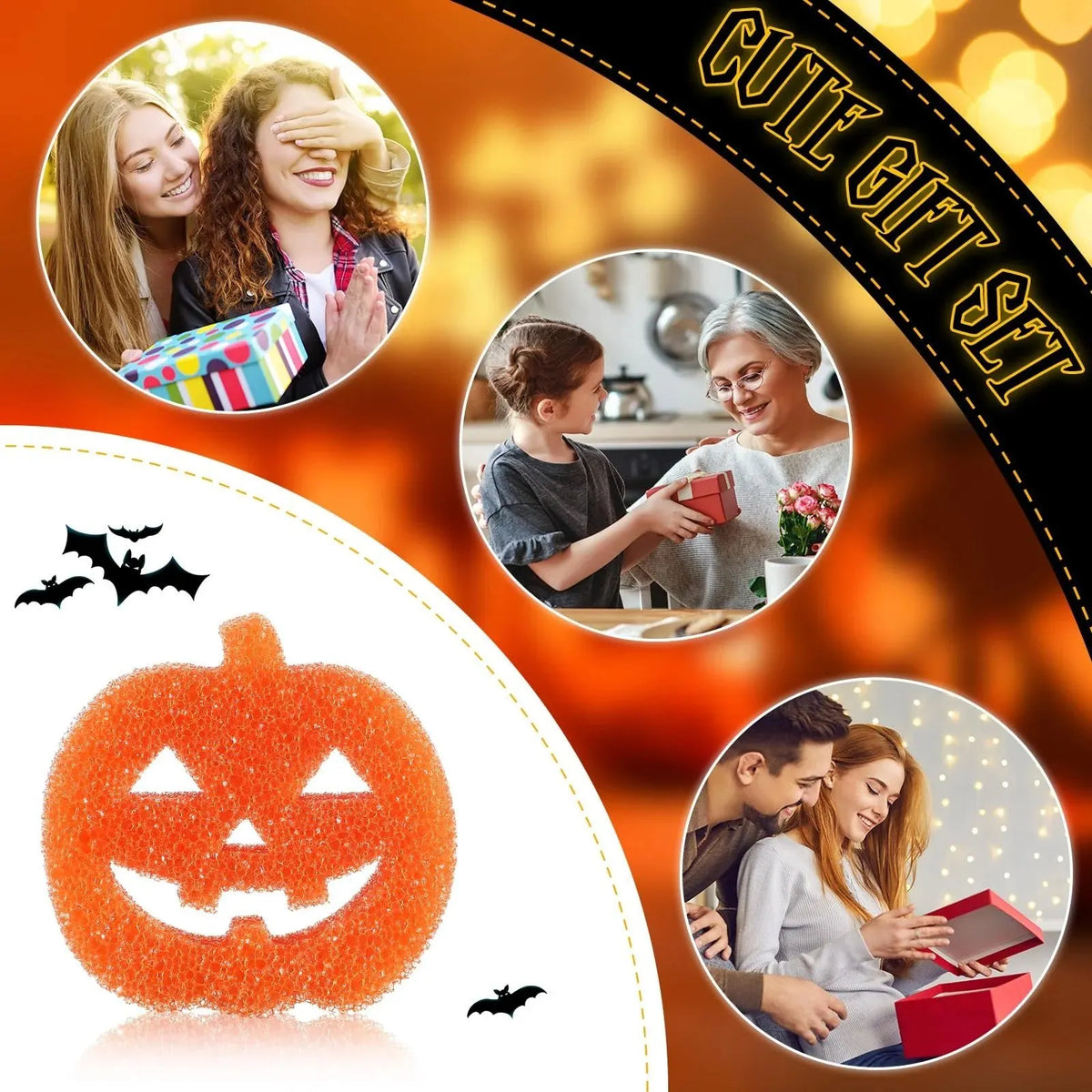 🎉6 Pcs Halloween Cleaning Sponges