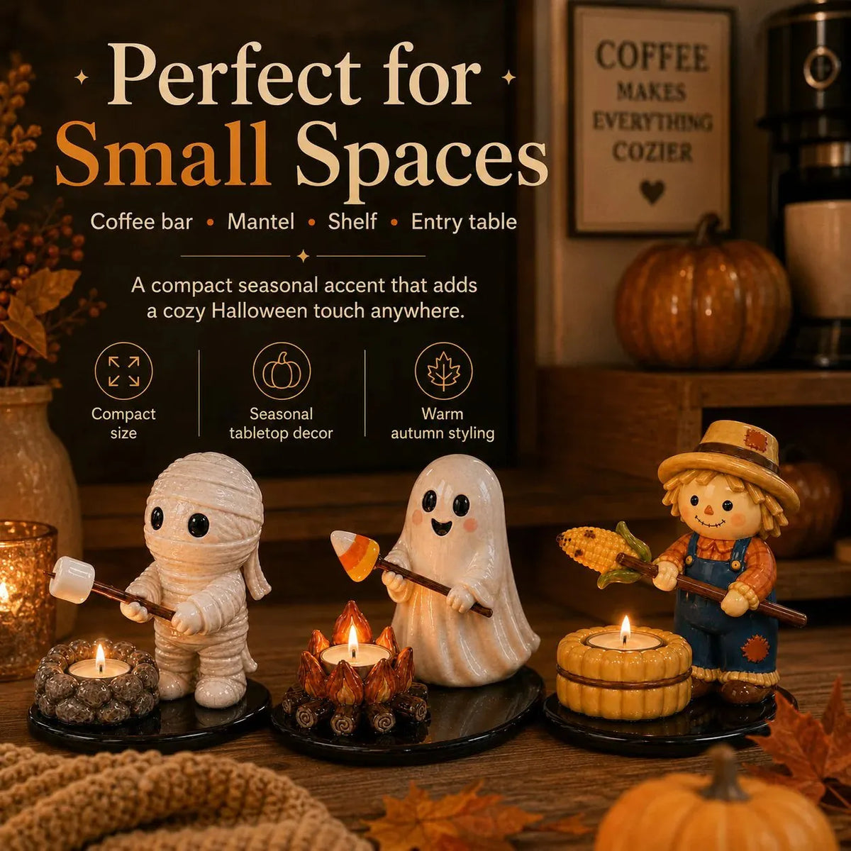 🎉🔥49% OFF💥Halloween Campfire Tealight Holder