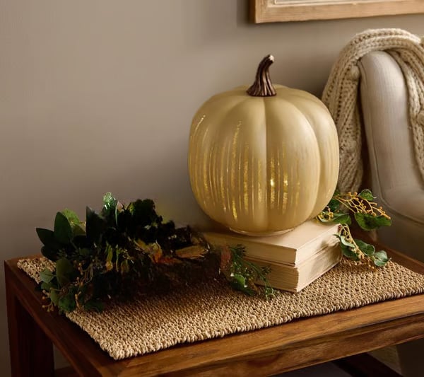Illuminated Starry Night Pumpkins by Valerie