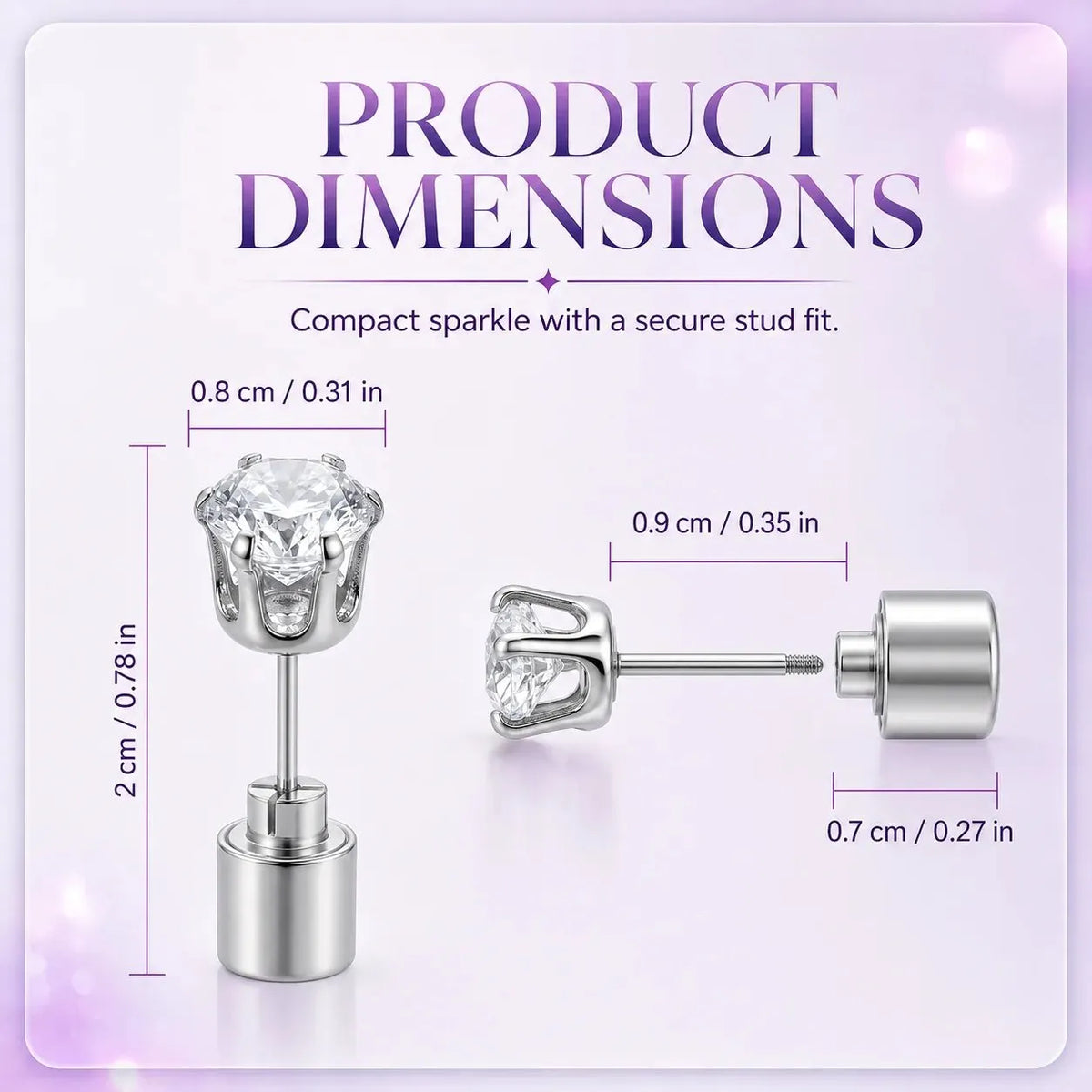 🔥 HOT SALE 🔥LED Light Up Crystal Stud Earrings – Colorful Glow, Unisex Party Style