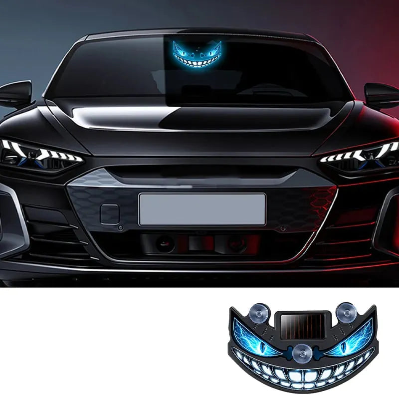 🎉 Solar Devil Eye LED Car Warning Light