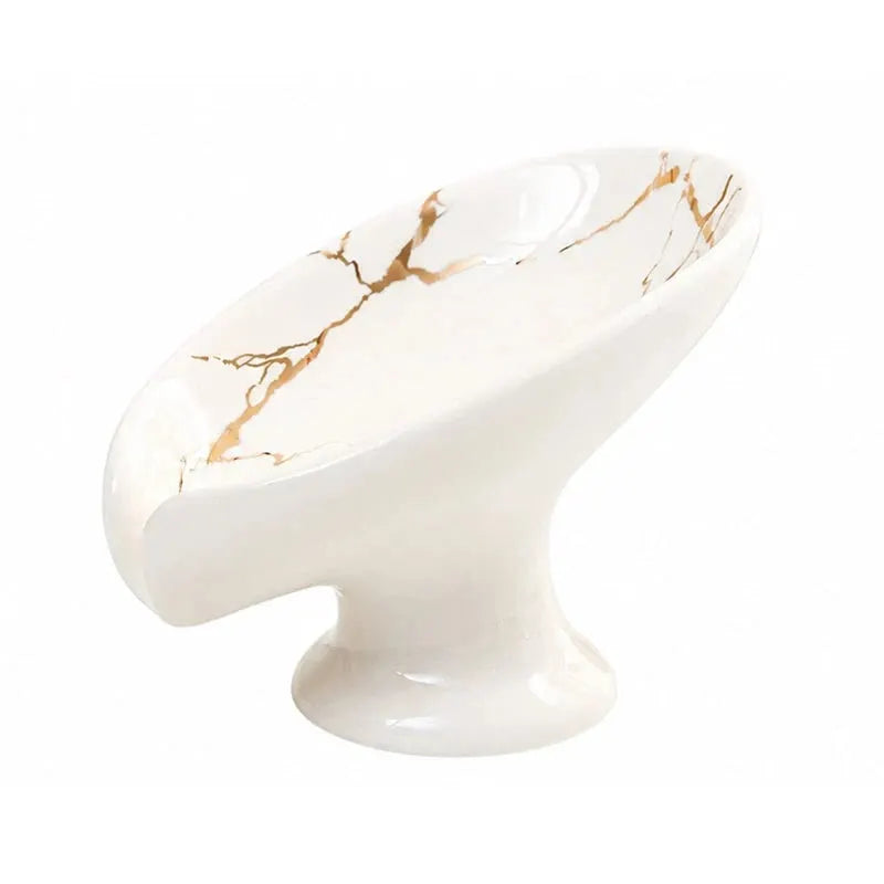 🎉Ceramic Self-Draining Leaf Soap Dish
