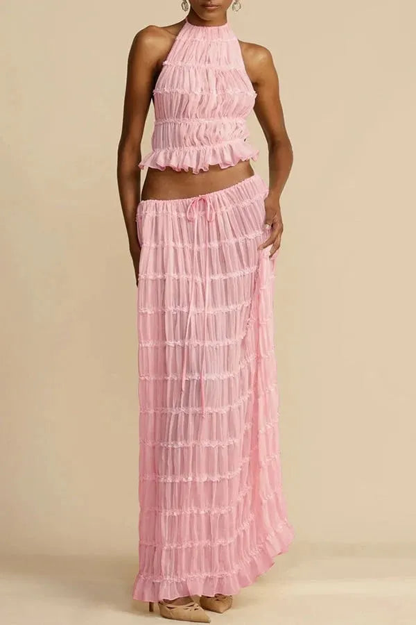 Celeste Crinkle Chiffon Set