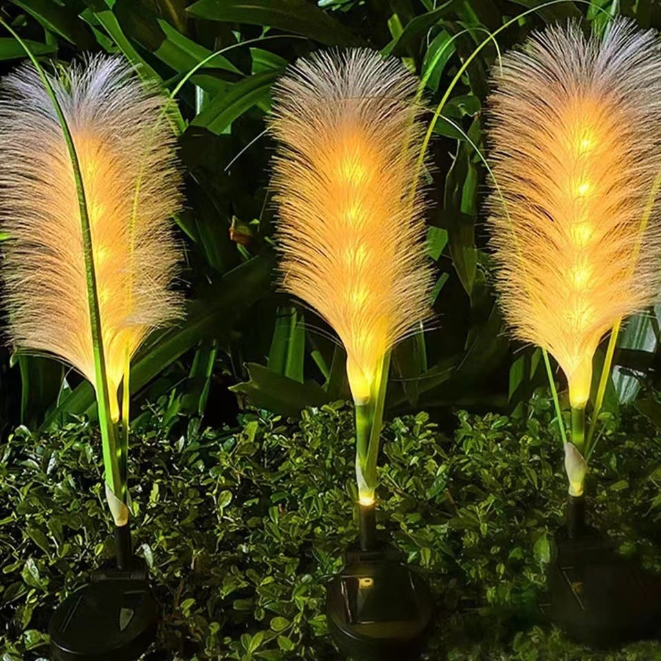 Reed Fiber Optic Light[Outdoor Solar Garden Lights]