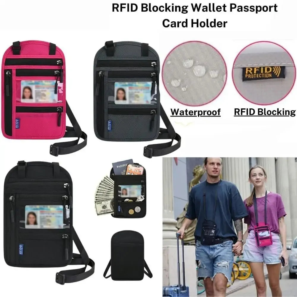 🔥HOT SALE🔥RFID Travel Neck Wallet Pouch