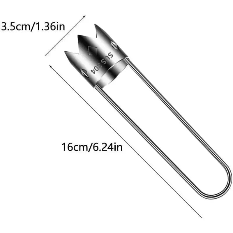 🎉2 Pcs Fruit and Vegetable Corer Tool, Red Bell Pepper Seed Corer, Stainless Steel Fruite Corer
