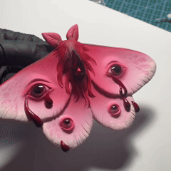 🔥Last Day 49% OFF - 🦋 Red-eyed Gem Moth Sculpture
