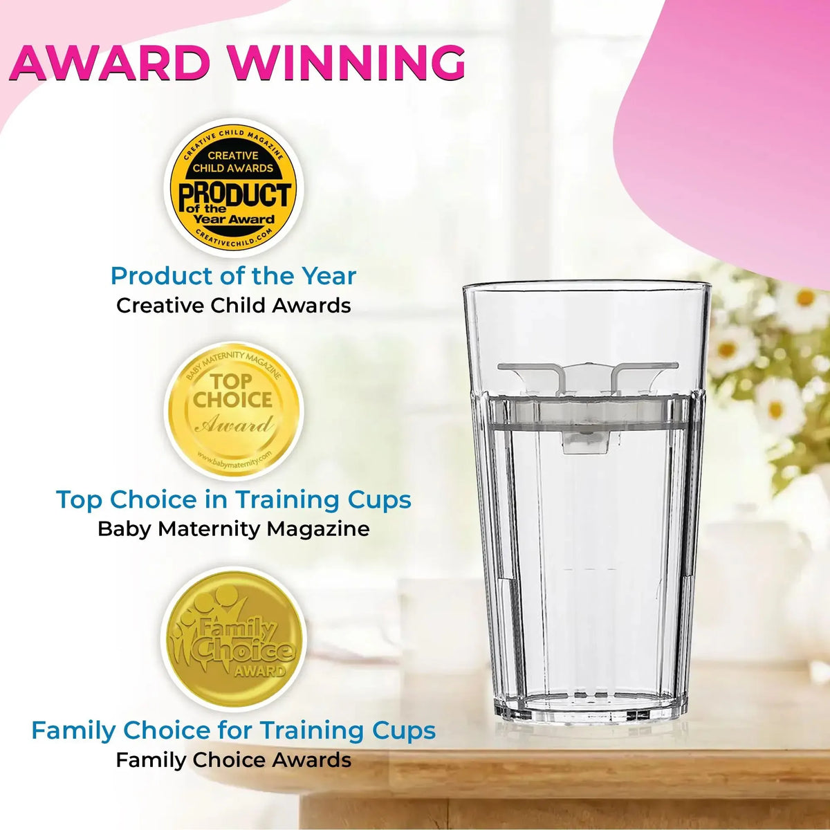 🎉🍼 360-Rim Training Cup – Safe & Pediatrician-Recommended-Montessori Weaning Training for Toddlers Learning to Drink