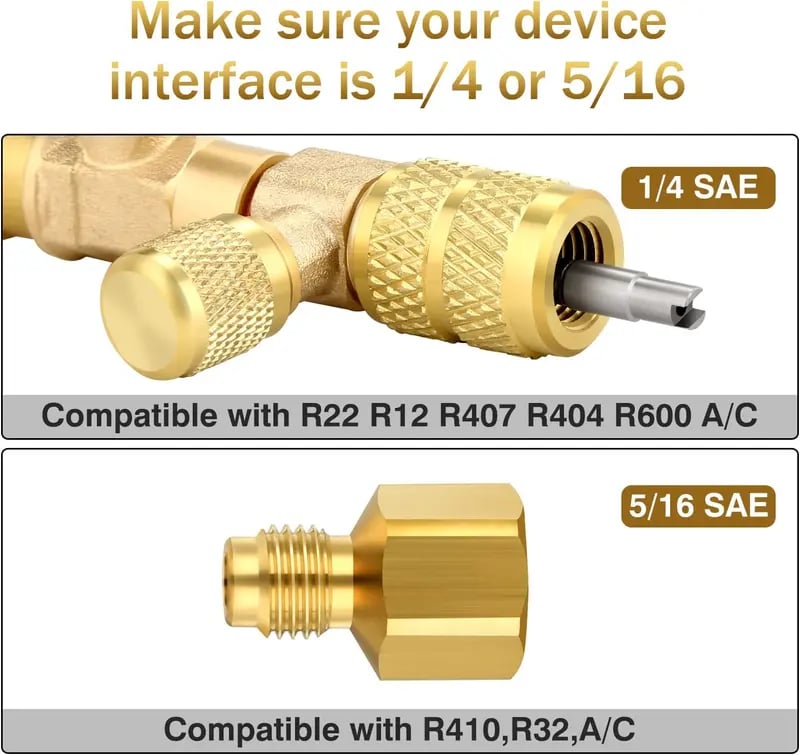 🎉 ✨Professional AC Valve Core Remover & Installer Kit