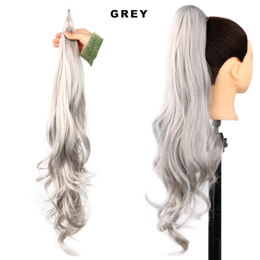 32 Inch Wavy Stick Hair With A Long Ponytail