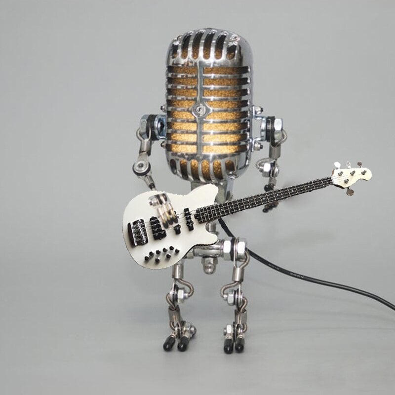 BUY 2 FREE SHIPPING-🎁Vintage Metal Microphone Robot Desk Lamp🎸
