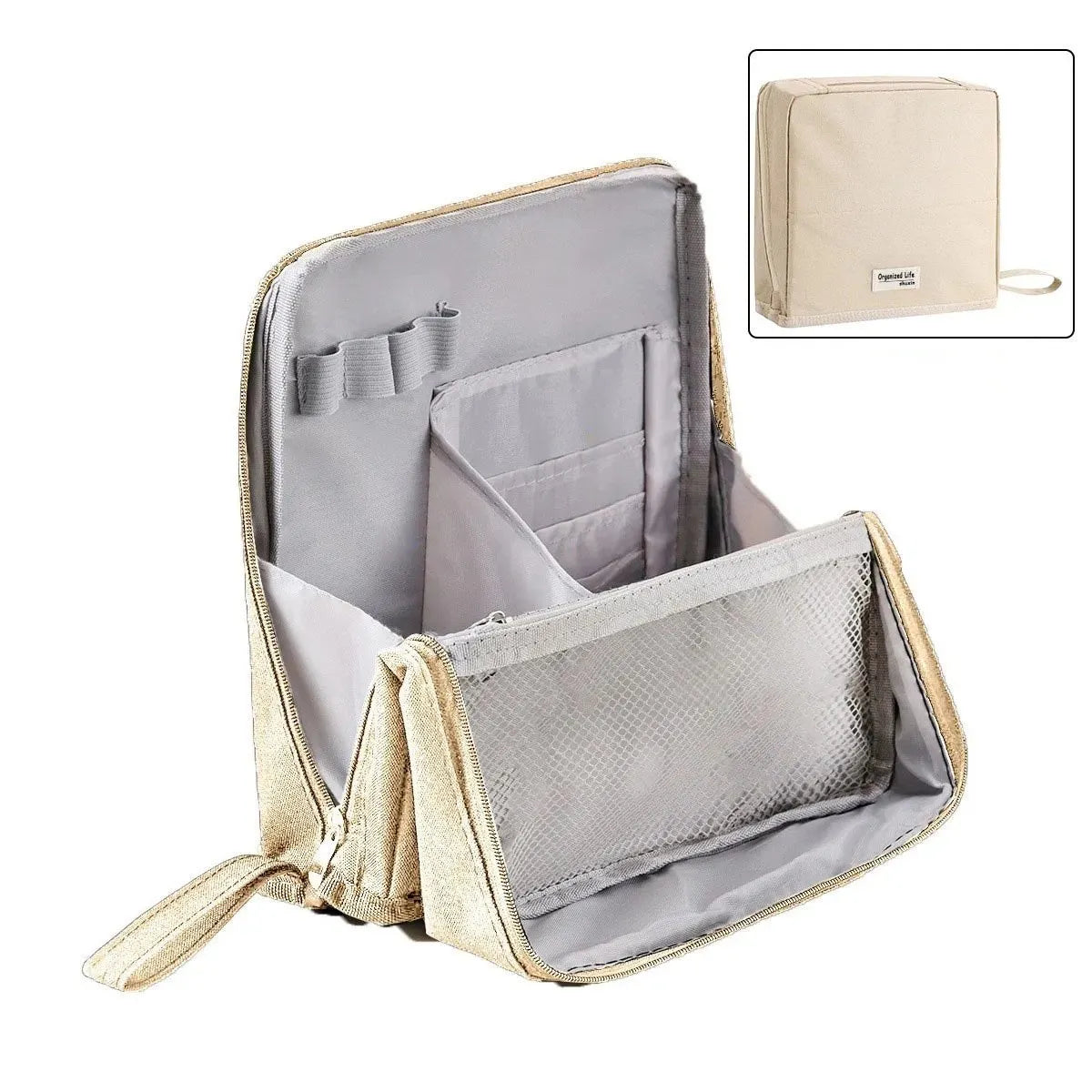 🔥 HOT SALE 🔥Standing Makeup Bag – Portable, Large Capacity