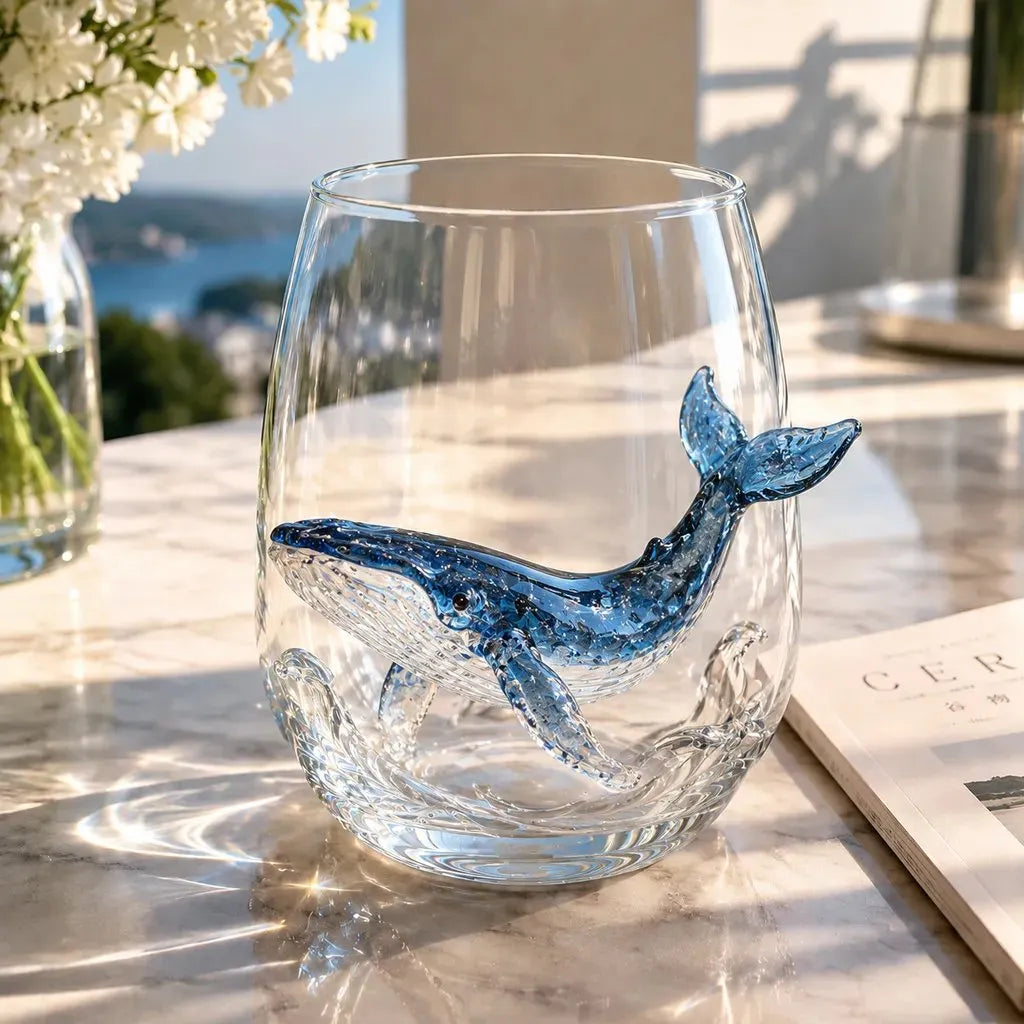 🔥HOT SALE🔥Last Day 49% OFF-🌊Artisanal Blue Ringed Octopus Glassware(300ml)