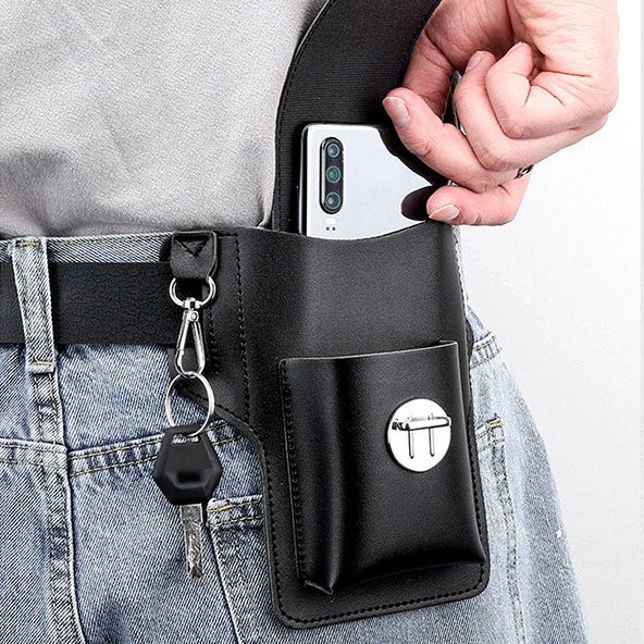 Lederen hoesje voor mobiele telefoon
