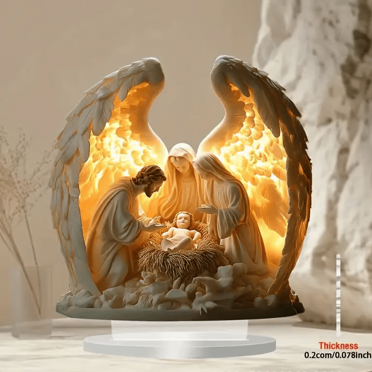 Gorgeous Angel Wings Cross Decoration✝️