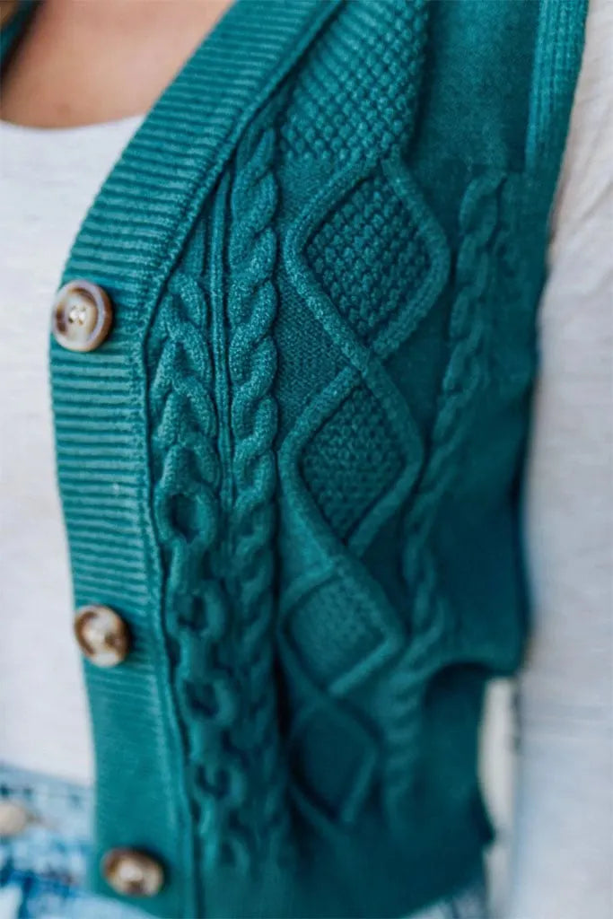 Epolich Cable Knit Vest | Buy 2 Free Shipping