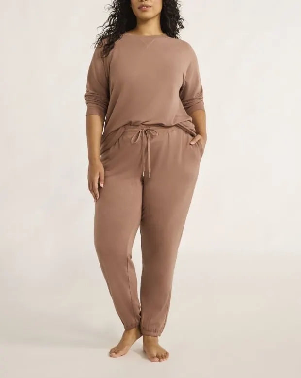Women's French Terry Cloth Top and Jogger Pants Set (Buy 2 Free Shipping)