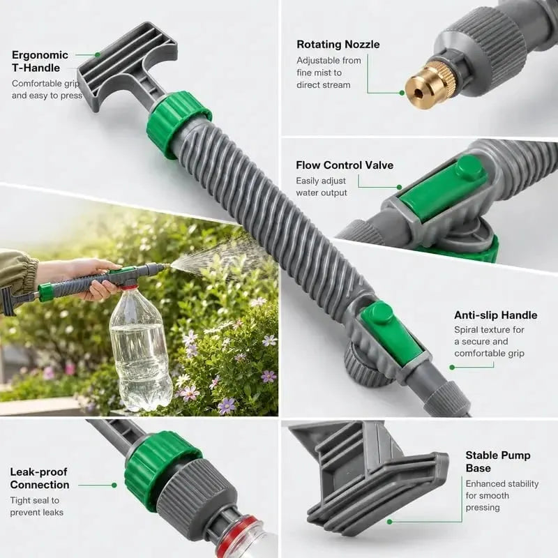 🎉 Reusable Bottle Pressure Sprayer – 2-Mode Plant Mister