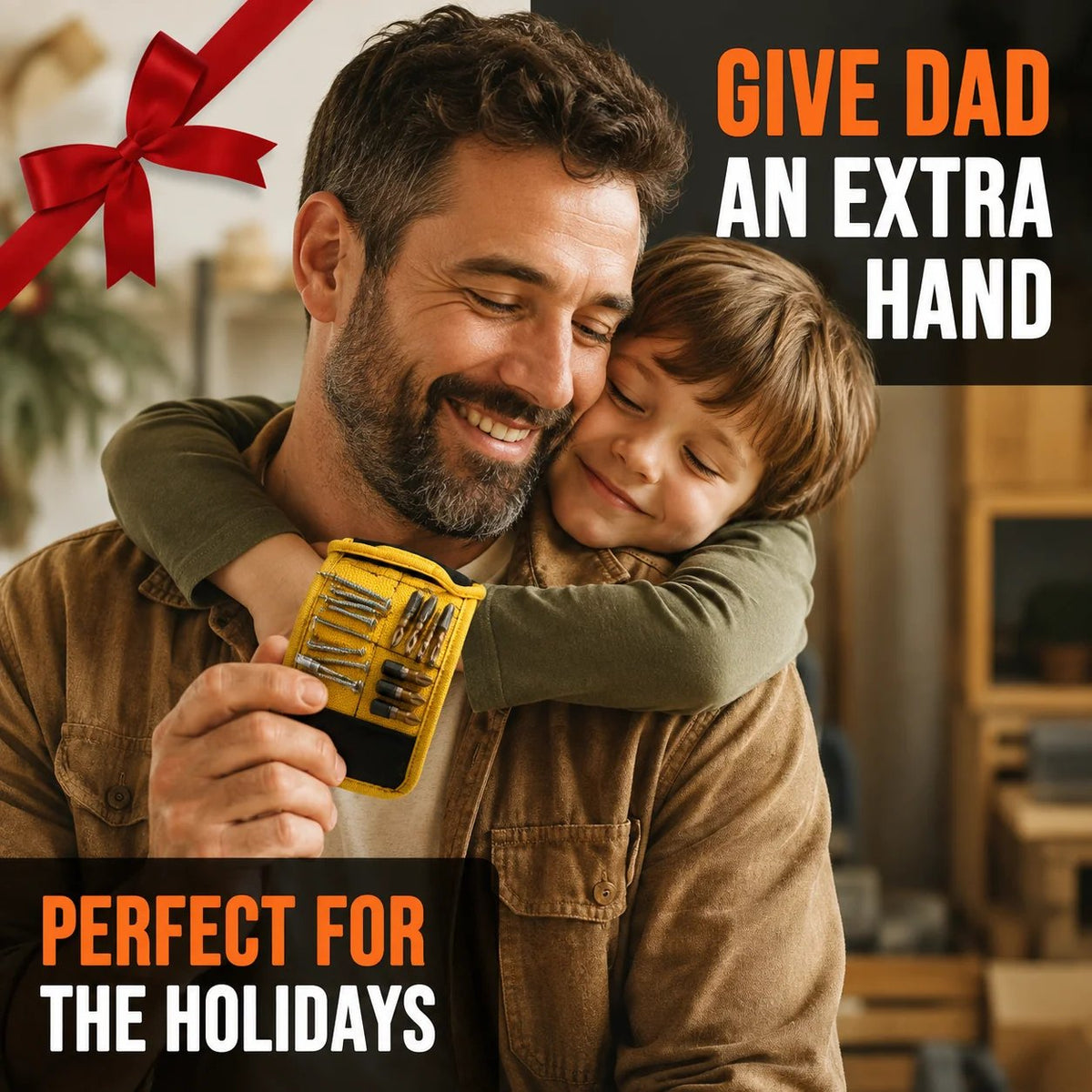 🎉Adjustable Men's Magnetic Wristband Tool Belt