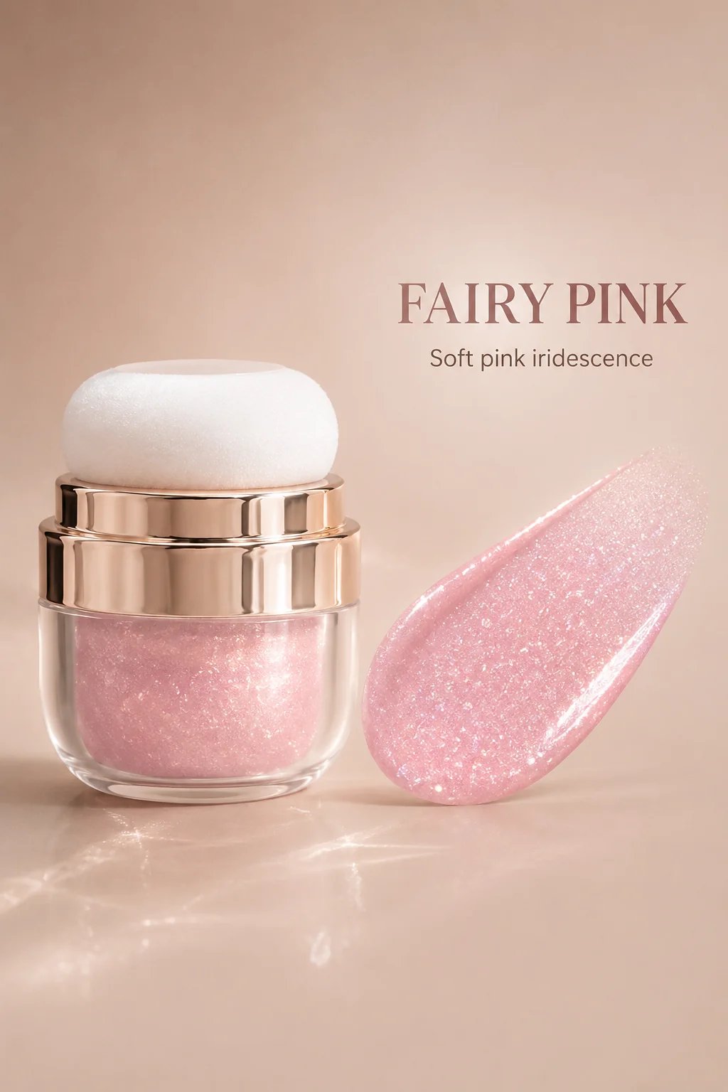 🎉 3-Shade Shimmer Highlighter with Puff | Face & Body Glow