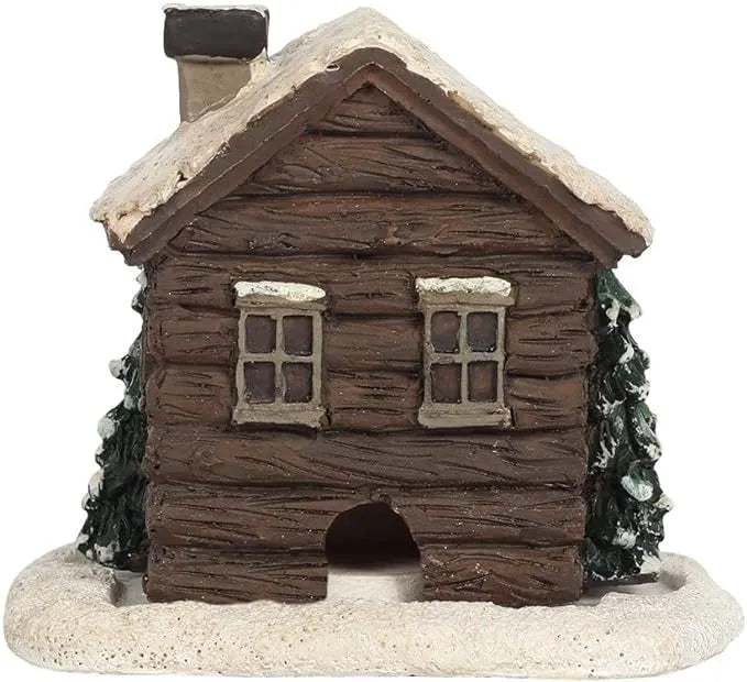 🎉🏠Log Cabin Incense Burner with Smoking Chimney🎄Perfect Christmas Gift