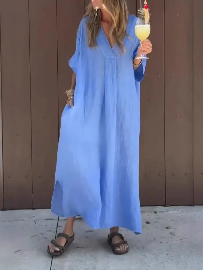🔥Chic V-Neck Casual Dress for Women