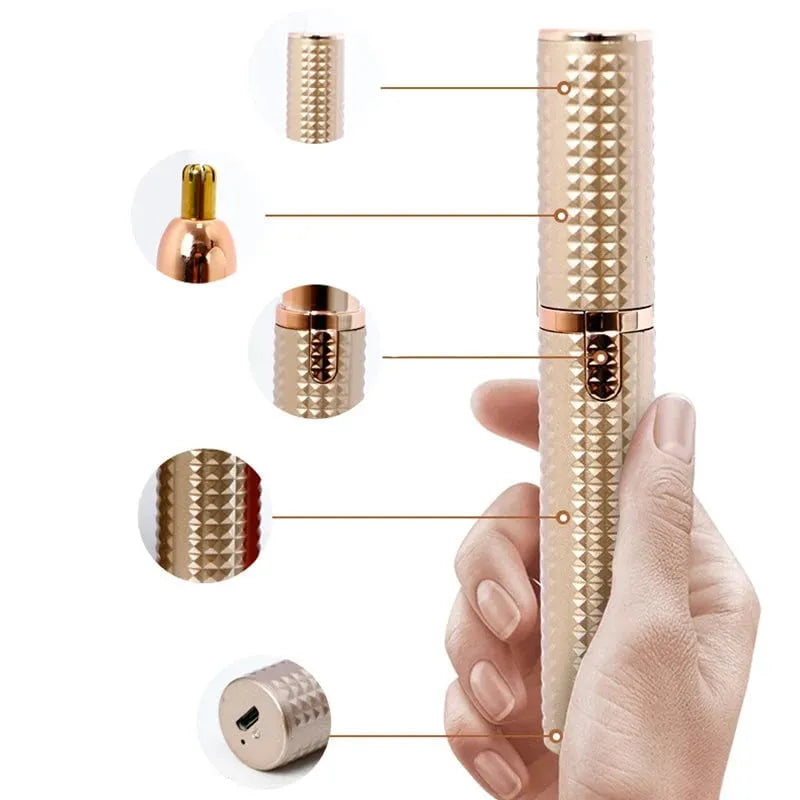🔥 HOT SALE 🔥✂️ 2026 Sale — Over 38,000 Sold!🔥 Portable Electric Eyebrow Trimmer – Interchangeable Heads 🪒