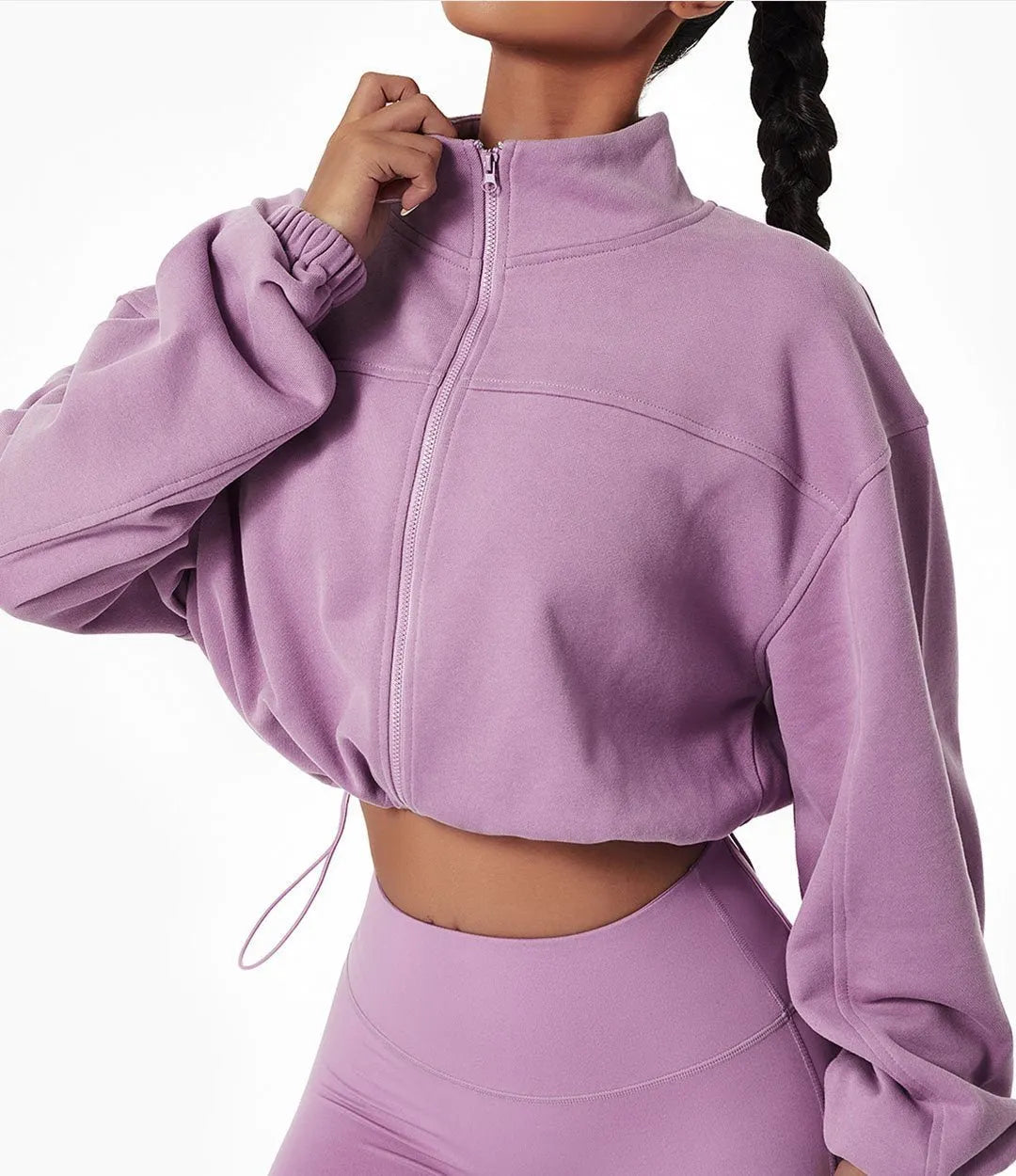 Terry Fleece Full Zip Sweatshirt