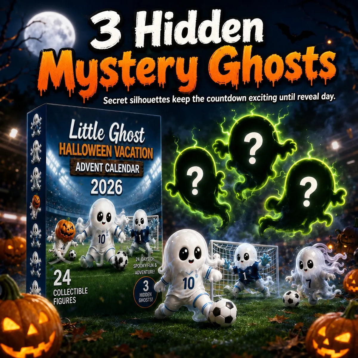 🔥Last Day 49% OFF - 👻⚽Little Ghost Soccer Halloween Advent Calendar 2026(📦Buy 2 Free Shipping)