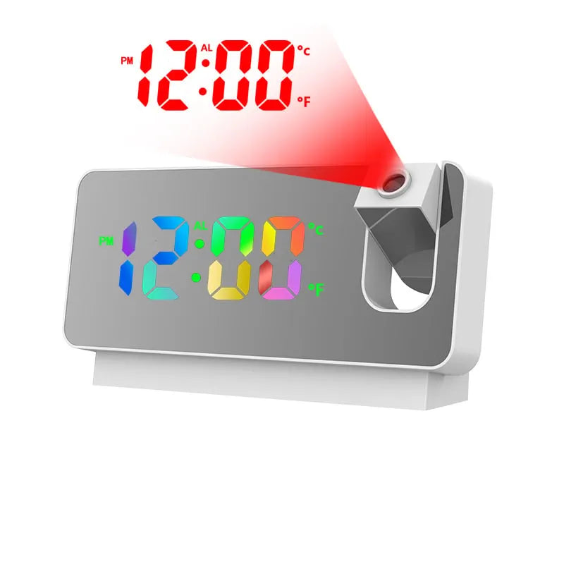 HOT Sale- SAVE 49% OFF-Mirror projection alarm clock⏰(BUY 2 GET FREE SHIPPING)