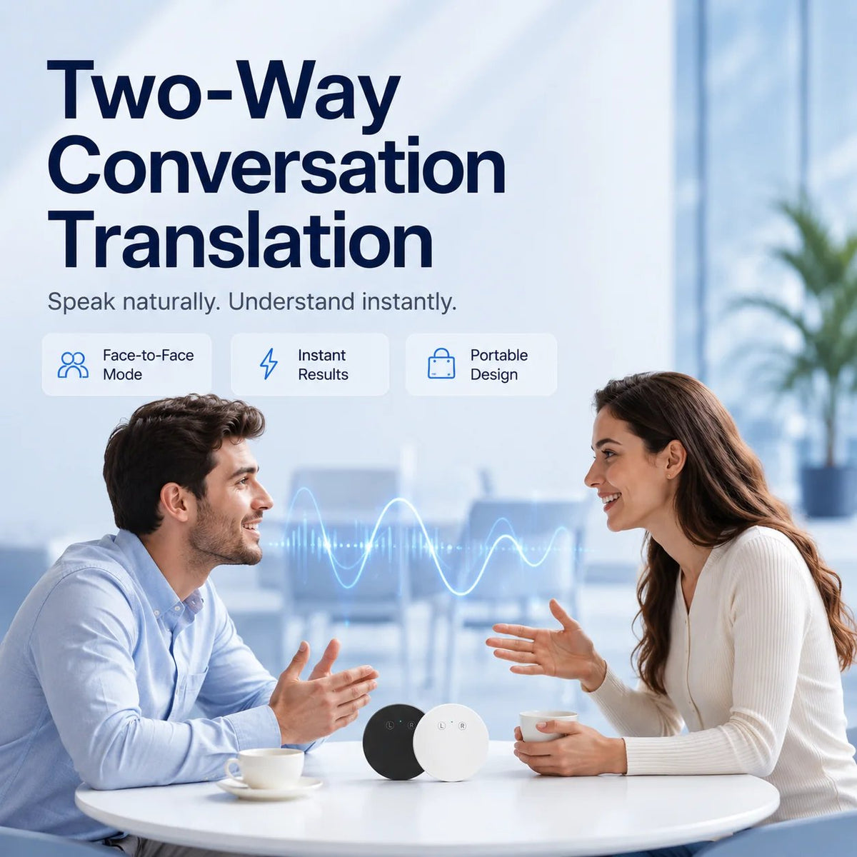 🎉 AI Language Translator Device – Real-Time Two-Way Voice Translator with Multi-Language Support