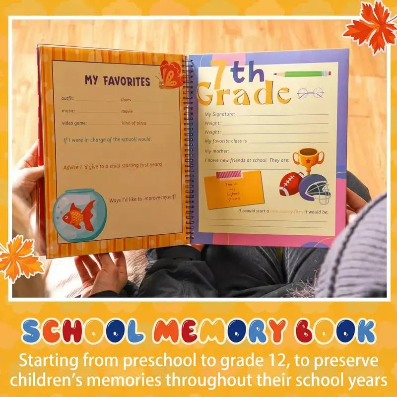 🎓 My School Years Memory Book – Preserve Every Precious Moment From Preschool To Graduation
