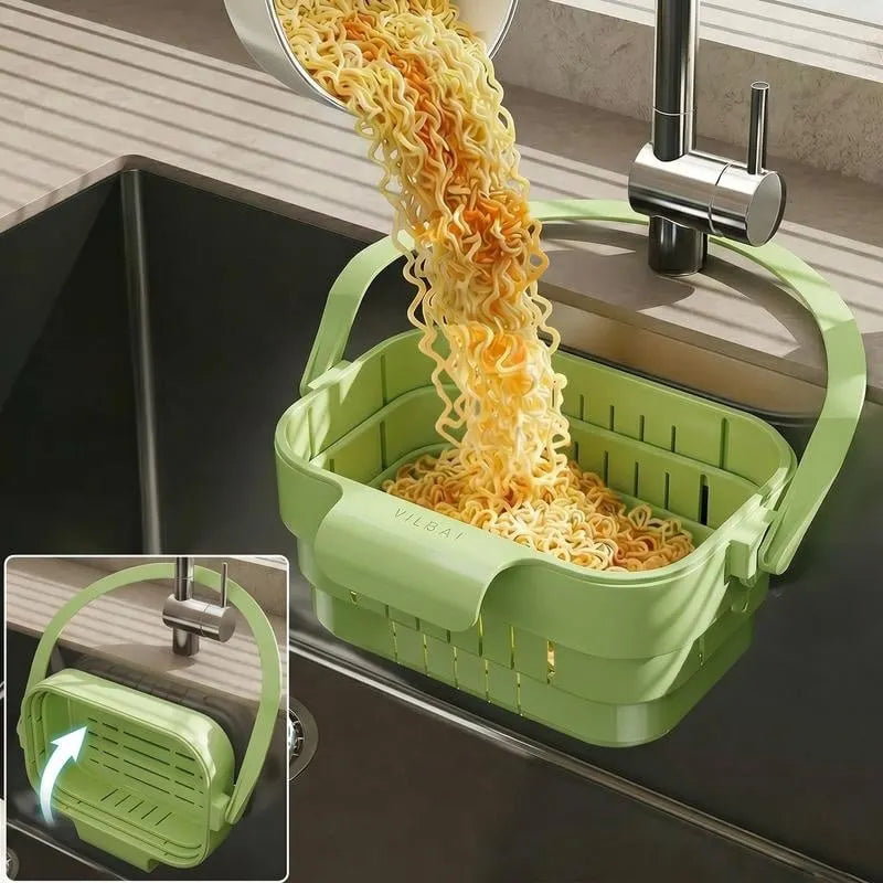 🔥HOT SALE🔥Foldable Hanging Kitchen Sink Drain Basket🧺