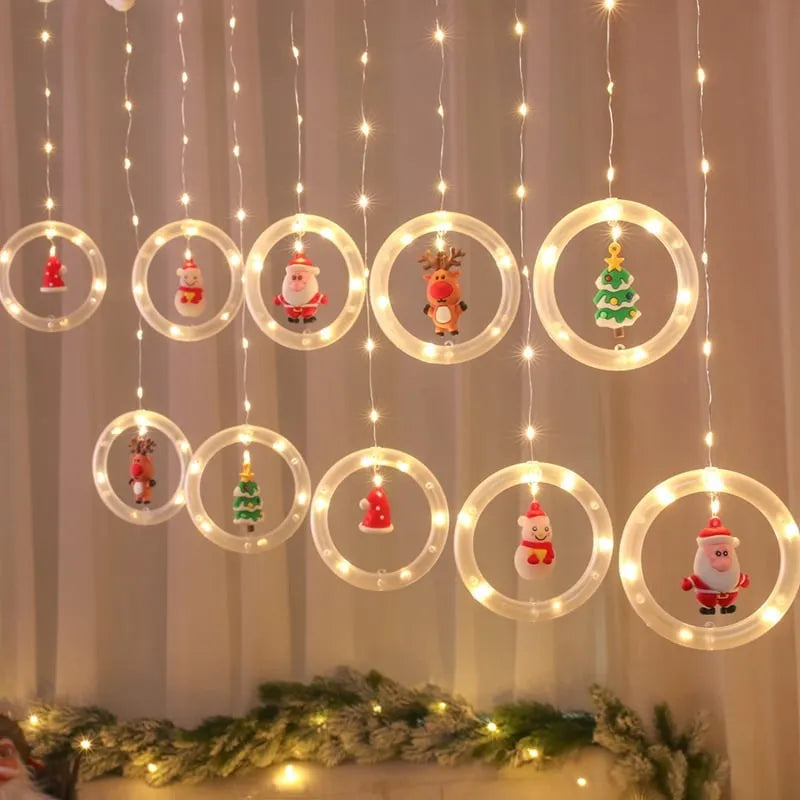 🎅Early Christmas Sale-49% OFF - Christmas Decor Ring Lights(🔥The 2nd one is 50% off🔥)