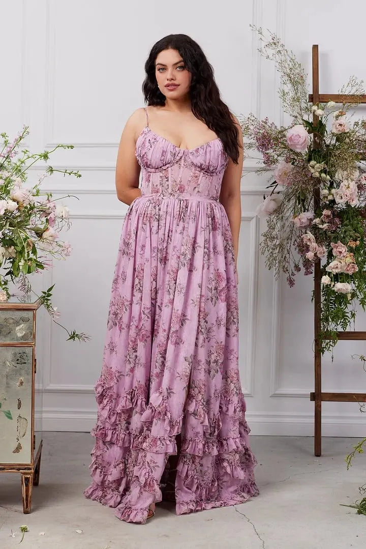 Dress in Lilac Tapestry Rose