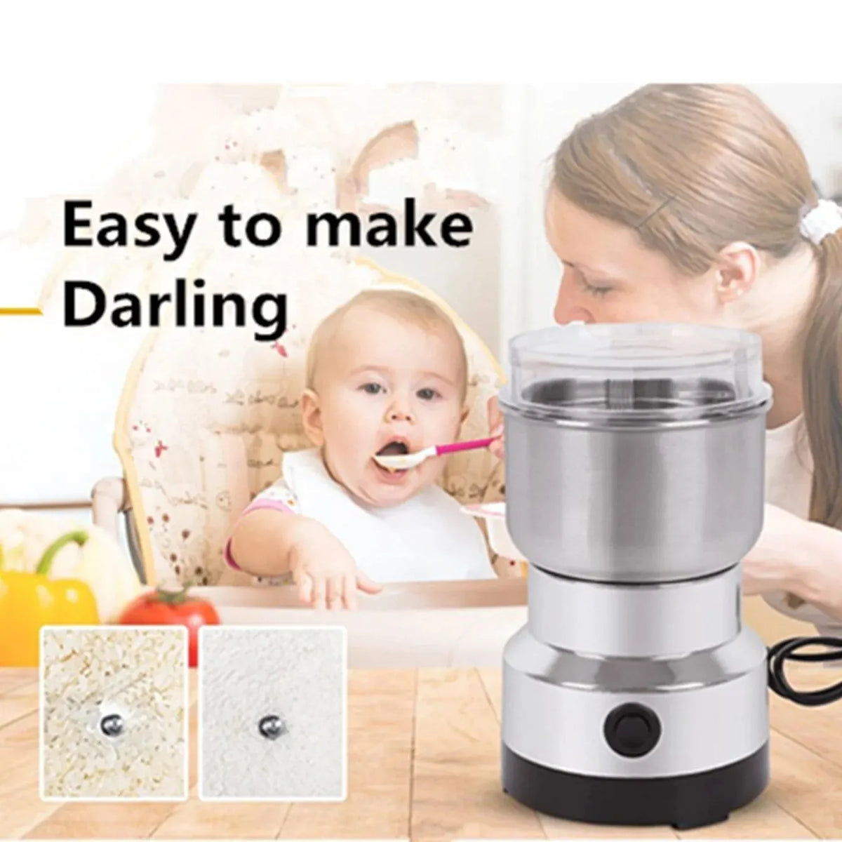 🔥HOT SALE🔥High-Speed Stainless Steel Grain Grinder
