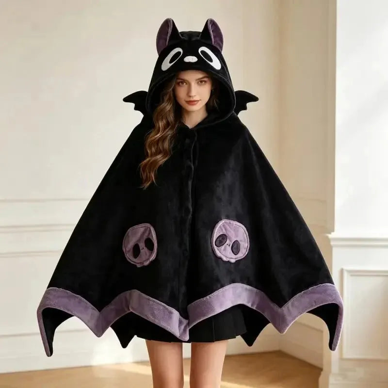 🔥Last Day 49% OFF - 🦇✨Bat Hooded Wearable Blanket Cape