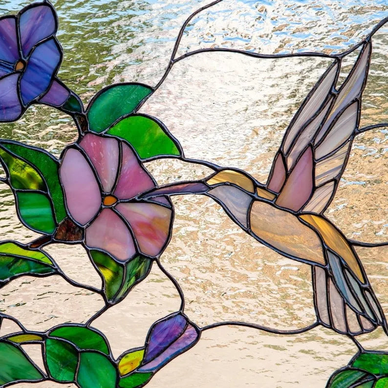⏰New Years Sale - 49% Off 🎉Cardinal Stained Glass Window Panel🦜🦜
