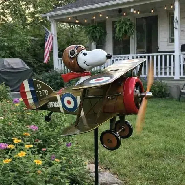 🎉🔥49% OFF🎁 250th USA Patriotic Pilot Pup Garden Windmill