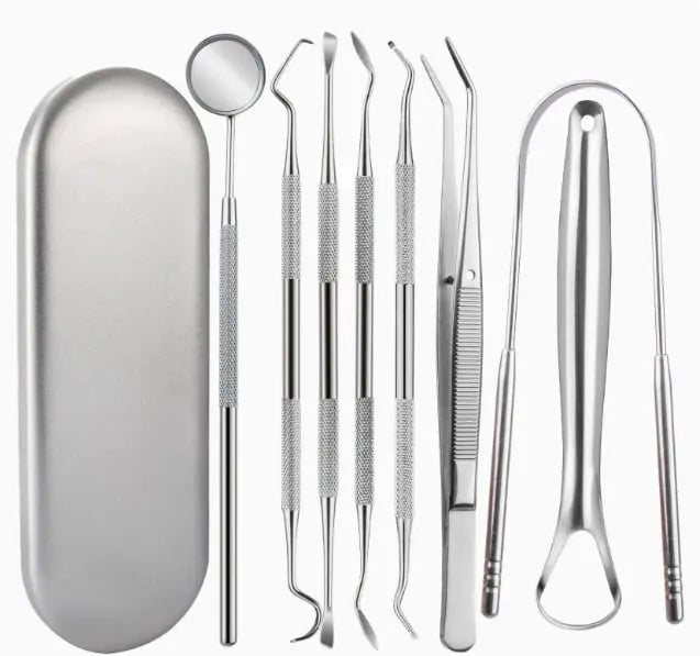 🦷✨ Stainless Steel Tongue Scraper (2 Pack)