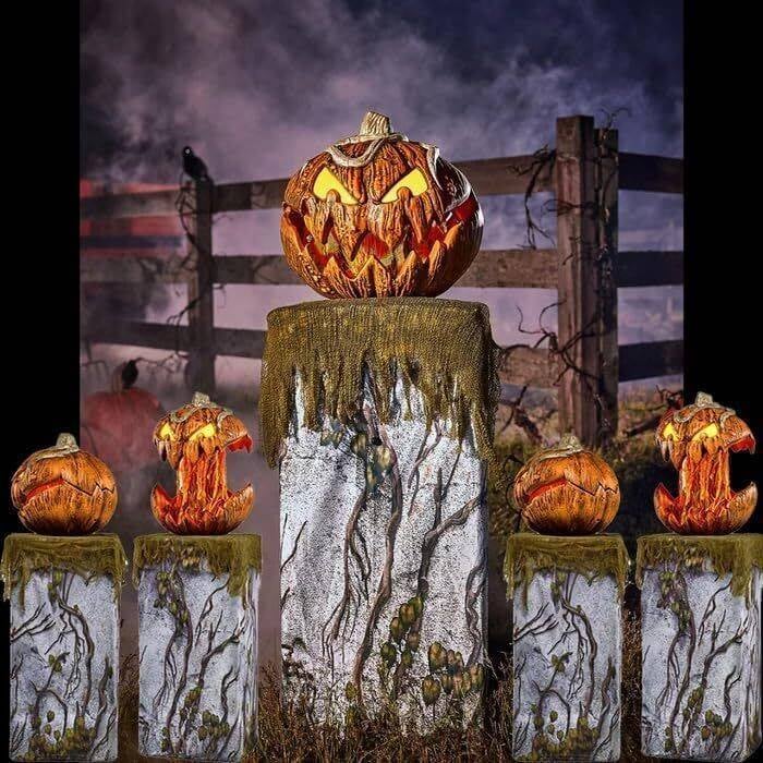 (🔥Halloween Hot Sale- 50% OFF) Halloween Scary Pumpkin Lights