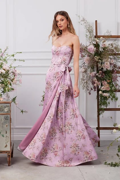 Dress in Lilac Tapestry Rose